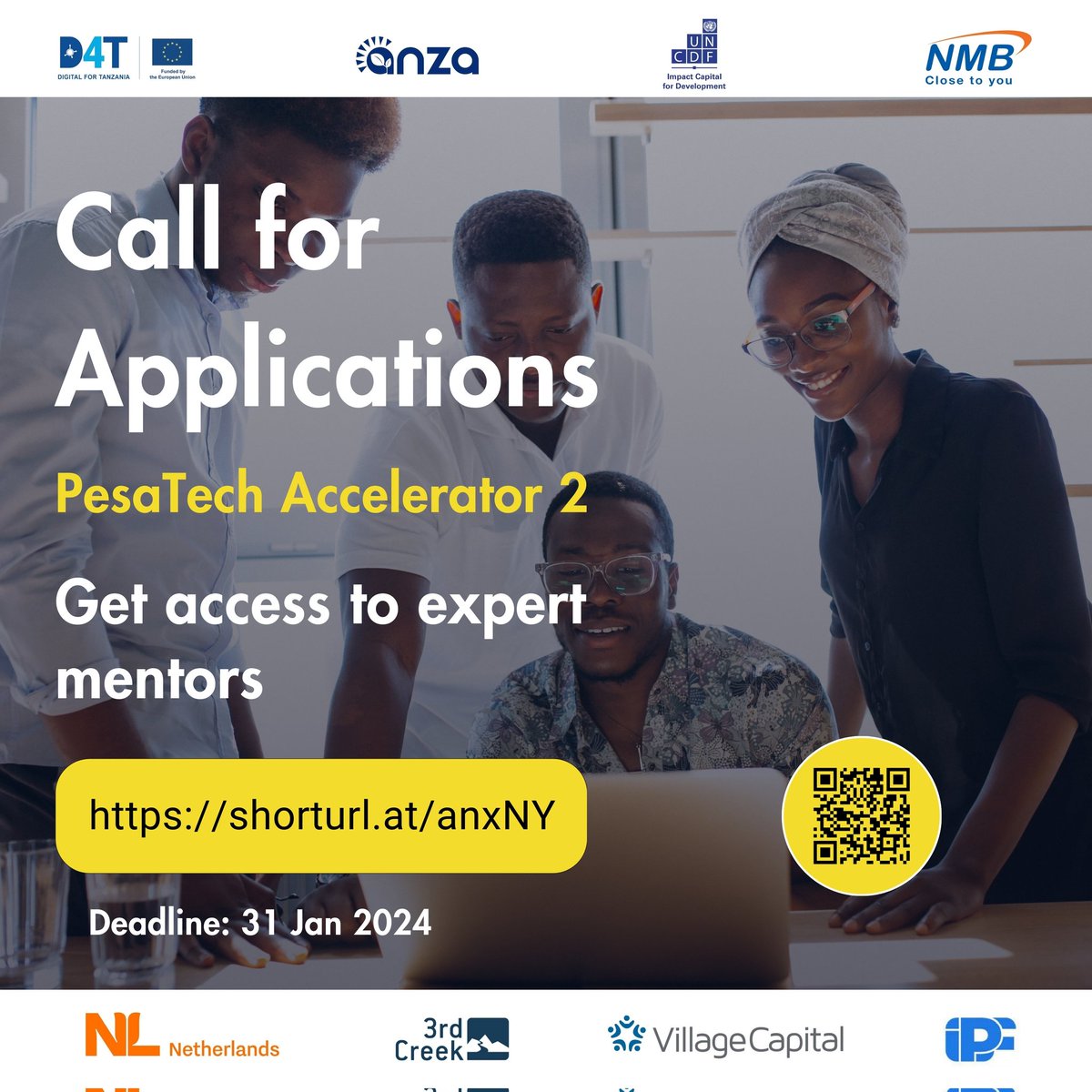 Access top level mentors with industry experience to help you grow your fintech into the next big company. To apply visit pesatechafrica.com Application deadline: 31 January 2024 @EUinTZ @AnzaInt @UNCDFdigital @NMBTanzania @3rdCreekGrants