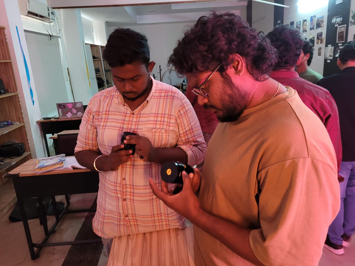 BOFTA cinematography students having practice with hands on of latest award winning Cooke SP3 lens and quasar science lights. Demo by Ramcharan presence of Cinematographer Ramesh Kumar @Dhananjayang @lalithagd