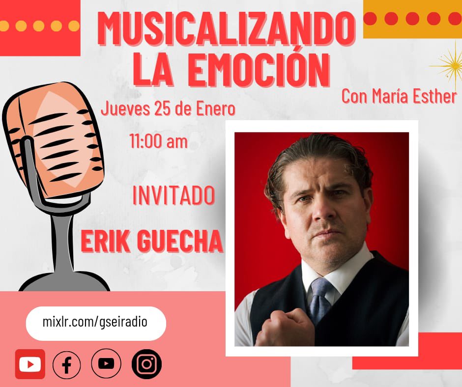 ErikGuecha's tweet photo. Mañana estaré en entrevista !!! @GseiRadio https://t.co/92JO9d4Sim