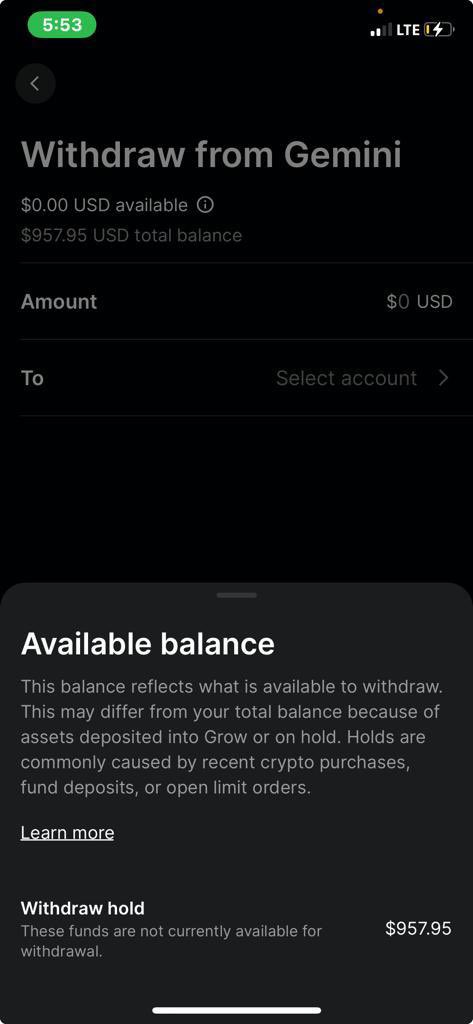 mayorteju's tweet photo. @GeminiSupport I need help to withdraw my funds away to my bank accountttttt!!!!!!! https://t.co/zu0d6kWgZ9
