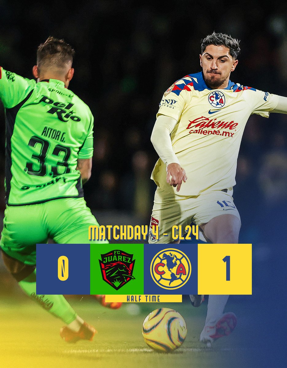 Half time 🦅
#JuárezVsAmérica