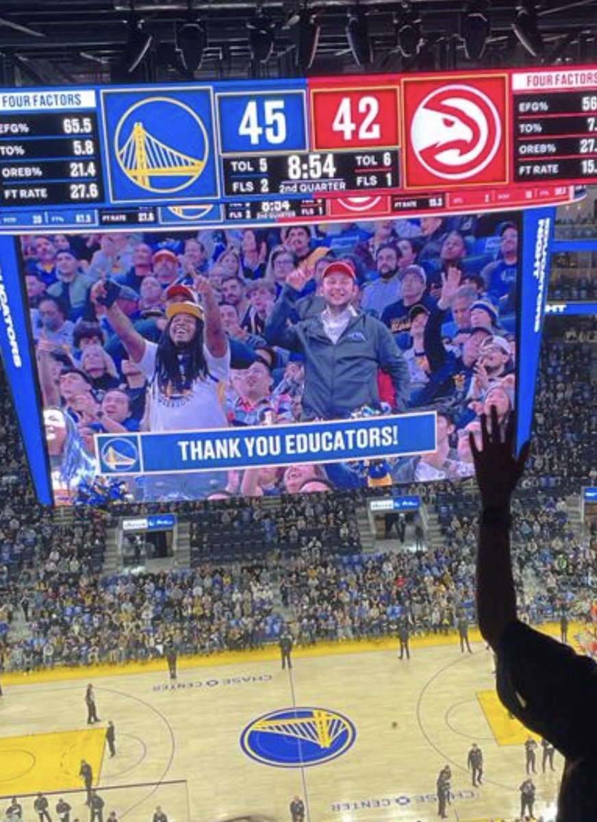 A great perk of being in Chinuch/Education. Thank you to an anonymous friend who happened to snipe this pic and had no idea he was at this game.
#DubNation
