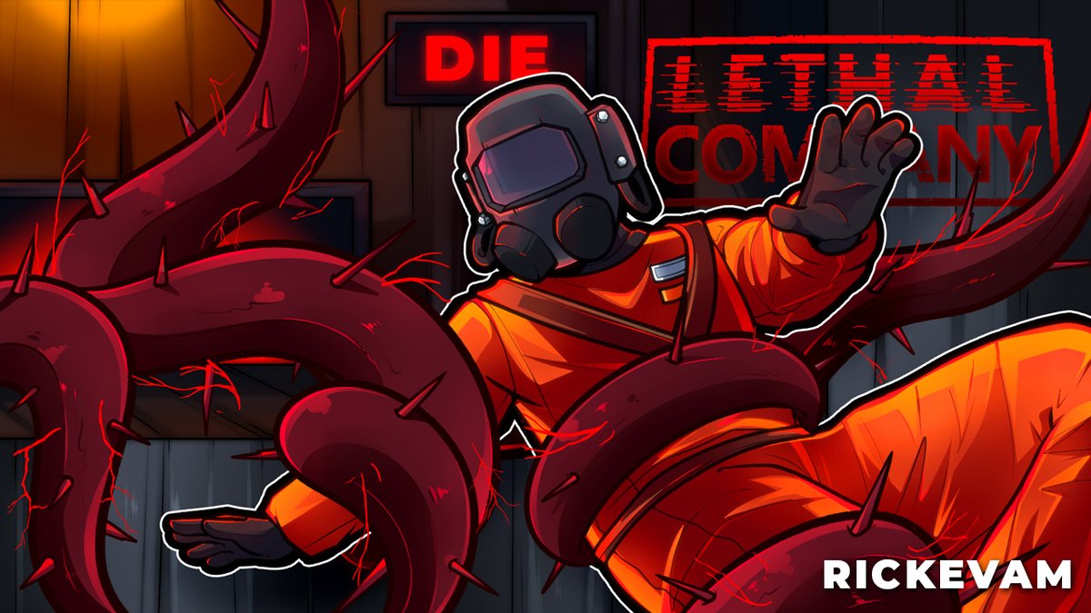 evam_rick's tweet photo. some lethal company thumbnails i made 🔴 https://t.co/0rVcSDmhIj