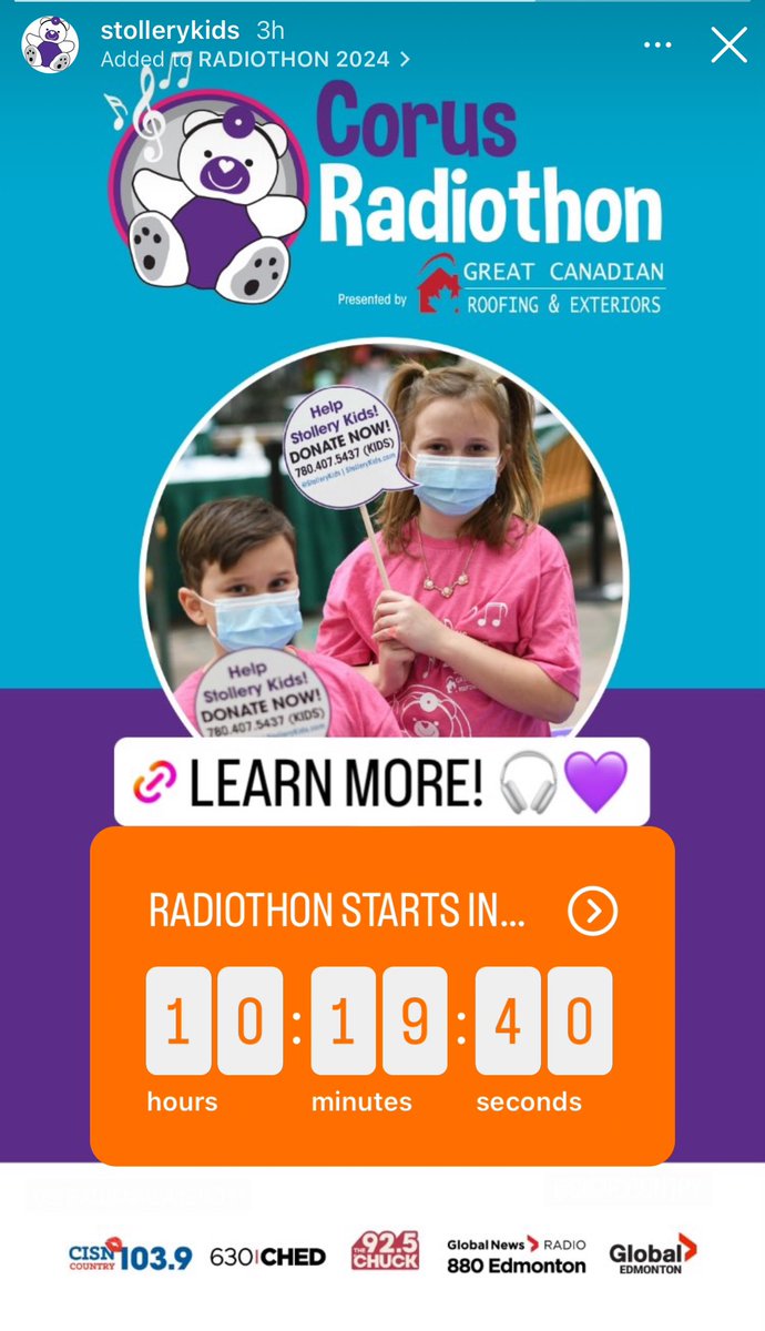 KimHlewka's tweet photo. Jan 25 tune into @CISNCountry @GlobalEdmonton @630CHED for the #stolleryradiothon in support of #stolleryfamilies @StolleryKids we will be sharing #supersam story bright and early 7:15am https://t.co/YE1ipX6kki