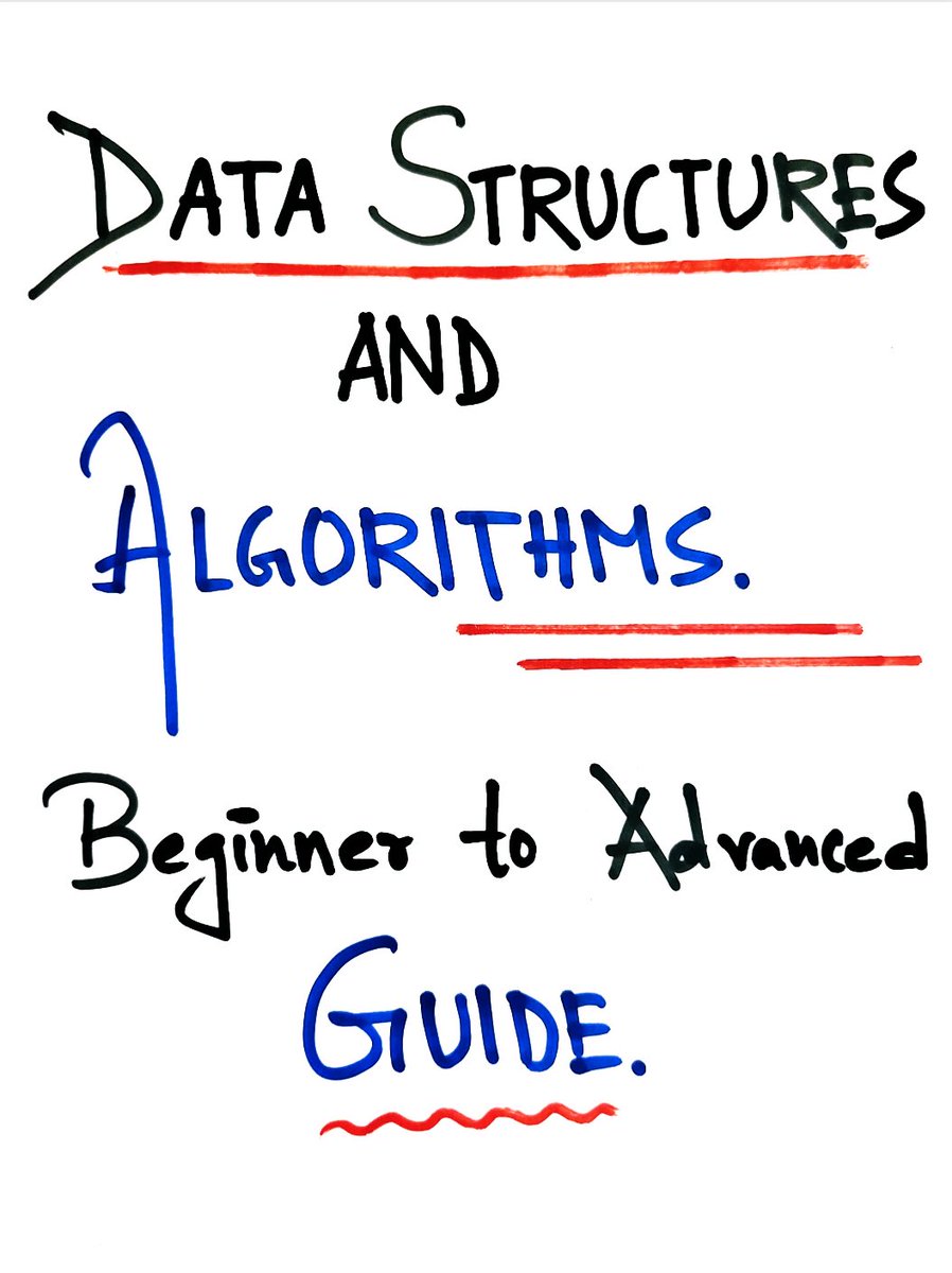 Data Structures and Algorithms complete Handwritten Notes worth 100$ ( For free )📚💻 [ Thread 🧵 ] To Avail the opportunity Just Do (to get it) ☑️ Follow & like ☑️ Retweet & share ☑️ comment 'DSA' to get Access #DSA #Algorithms #languages #DataScience #DataScientists