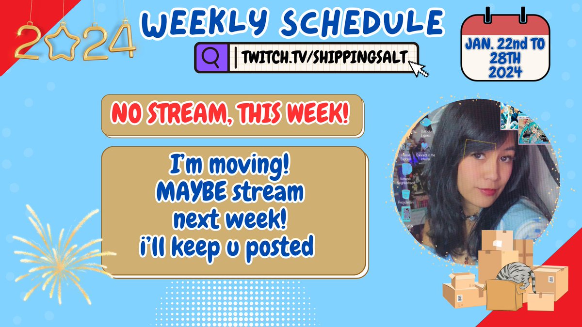 ShippingSalt's tweet image. this week's schedule!