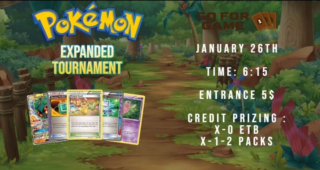 Hosting an expanded tornament at my store! On Friday, so if u in the gta and wanna play some expanded comee by! goforgame.ca/products/pokem…