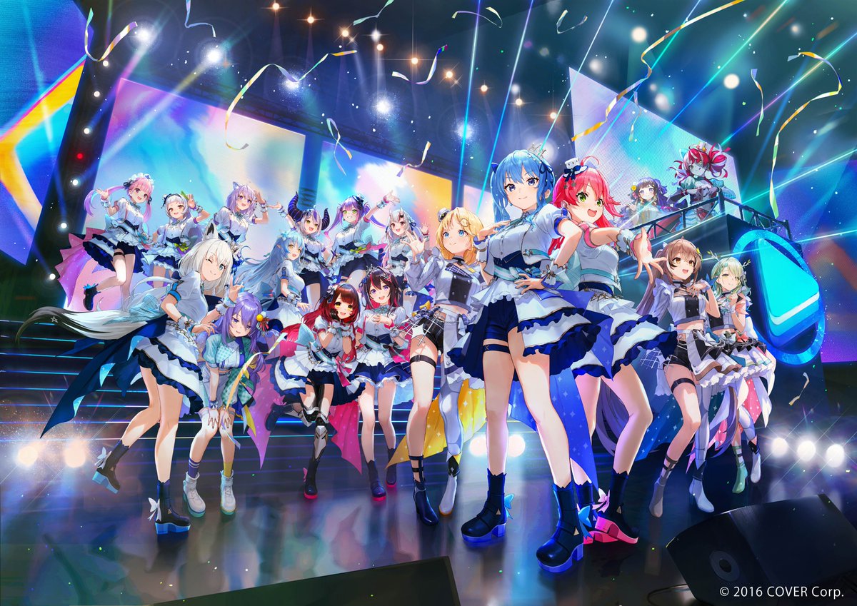 「hololive 5th fes. Capture the Moment」にて、3枚のキービジュアルと、ご出演される52名のタレント様の立ち絵を担当させて頂きました。 それぞれに思いを込めて制作致しましたので、今回のfesを一緒に盛り上げられたら嬉しいです。 皆様どうぞよろしくお願いします！ #hololivefesEXPO24