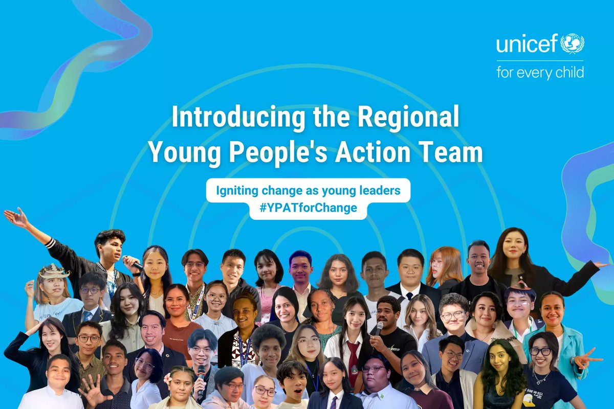 Congrats to the new #YPATforChange: 46 young changemakers from 14 countries who are passionate about creating a better future #foreverychild! 

Find out more about their causes and join me as we follow their journey of learning and influencing. uni.cf/47OvQFG