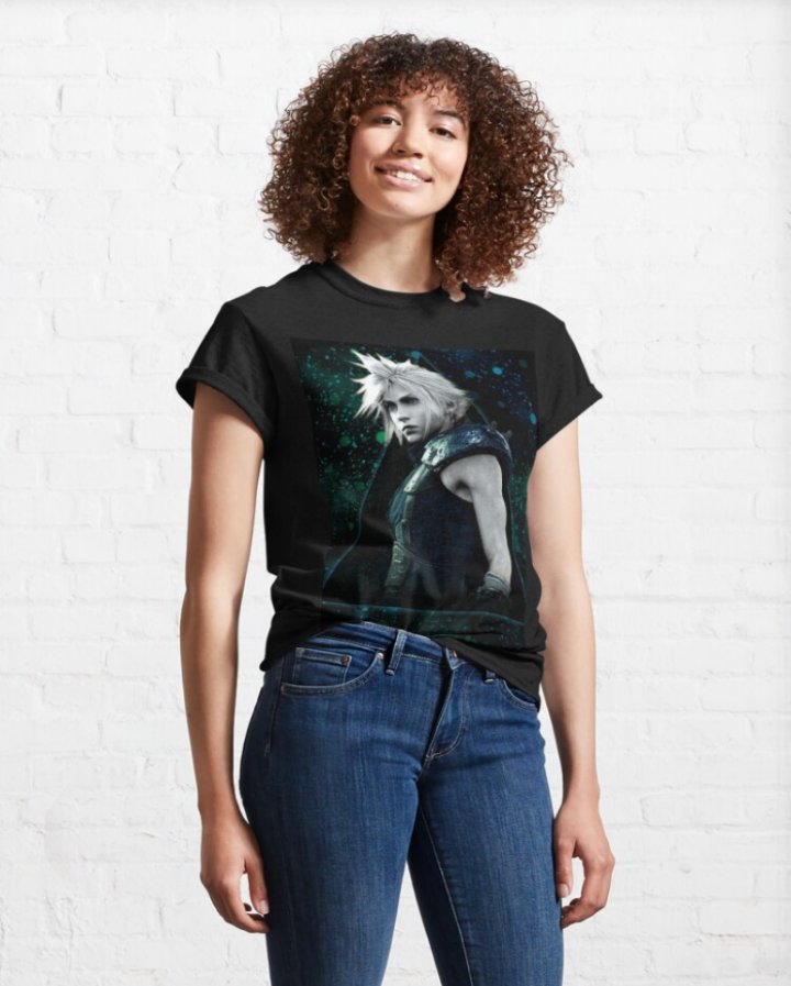 ADJ_Playz's tweet photo. The 25% off sale is almost over on my @redbubble shop. Treat yourself to some of my works like these. A medium 23.4 x 29.1 in Cloud Strife Poster, Classic T-Shirt of Cloud Strife, 16 x 19 in Tifa Lockhart Metal Print, and Classic T-Shirt of Tifa.

https://t.co/tljAZ3tPQH https://t.co/Bc57gCbdsV