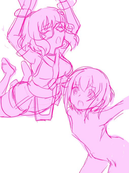 美幸さんとすぐみちゃんがコア化待ったなし⋯なラフ 