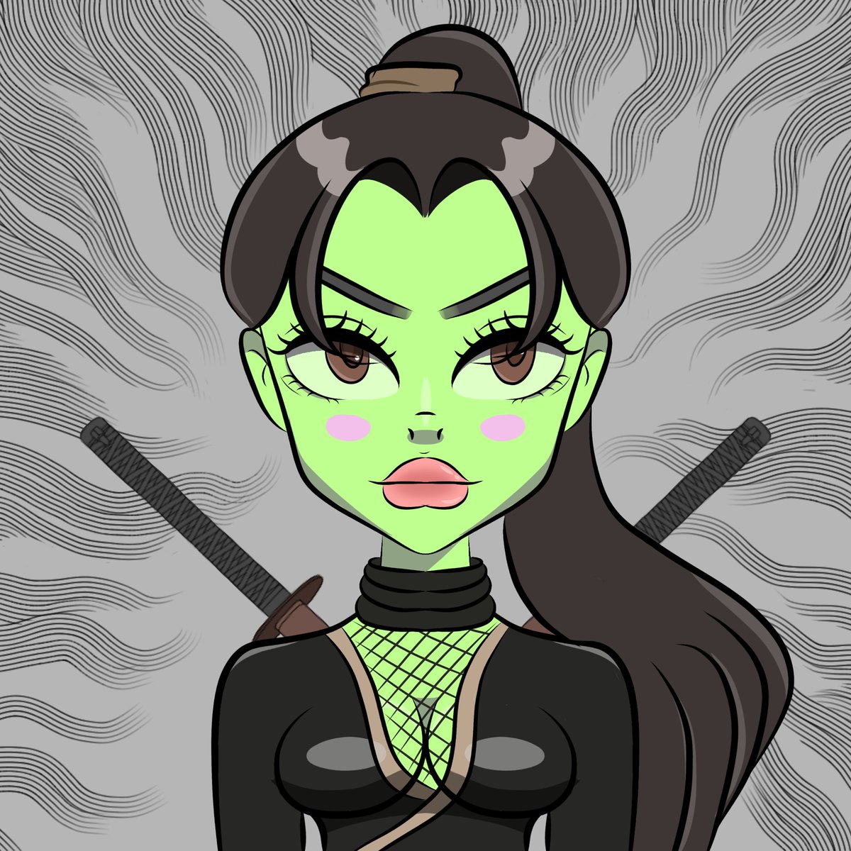 NEW LISTED 🥷 
Sassy green ninja 

I draw green ninja for <a href="/MetaM00/">MetaMú.base.eth⌐◨-◨</a>
I hope you like it, I draw it use mobile phone 🫶🏻 

Appreciate your support: 
opensea.io/assets/matic/0… 

#NFTCommunity