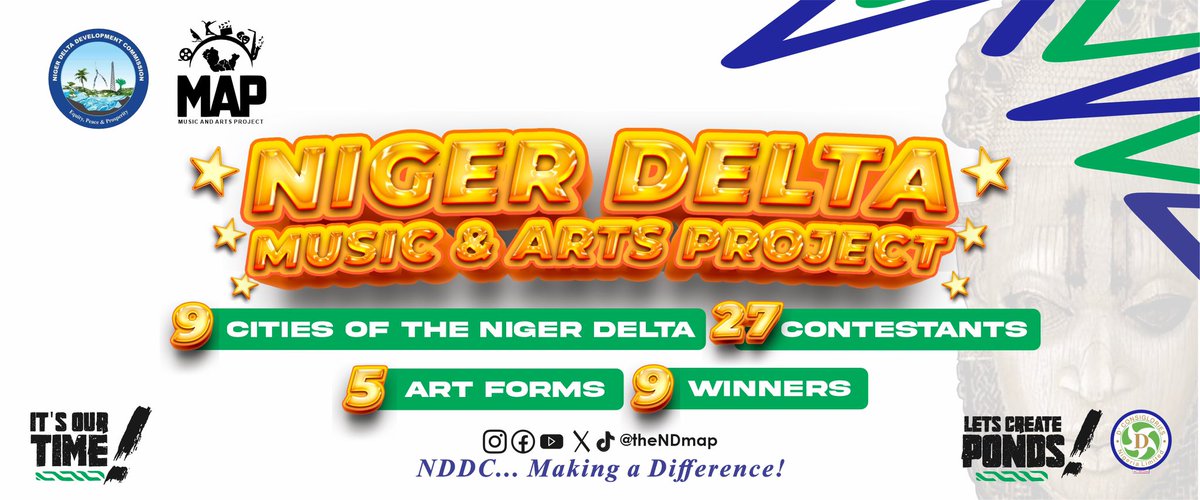 Exciting times are here. We are thrilled to announce the NIGER DELTA MUSIC and ART PROJECT in it’s works. Stay tuned. 

It’s our time, Let’s make PONDS

#MusicAndArt #Collaboration #CreativityUnleashed"