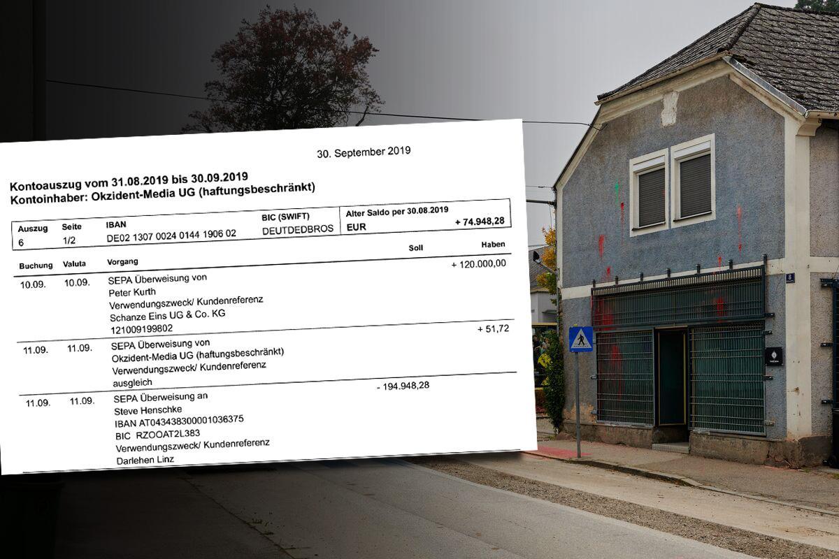Kontoauszüge belegen: Peter Kurth, damals noch CDU-Politiker, finanzierte mit 120.000 € eine Immobilie der «Identitären Bewegung» (IB): das «Castell Aurora», 2021 in Österreich eröffnet. Die IB versprach Investor Kurth, er würde anonym bleiben. Details: 
exif-recherche.org/?p=11991