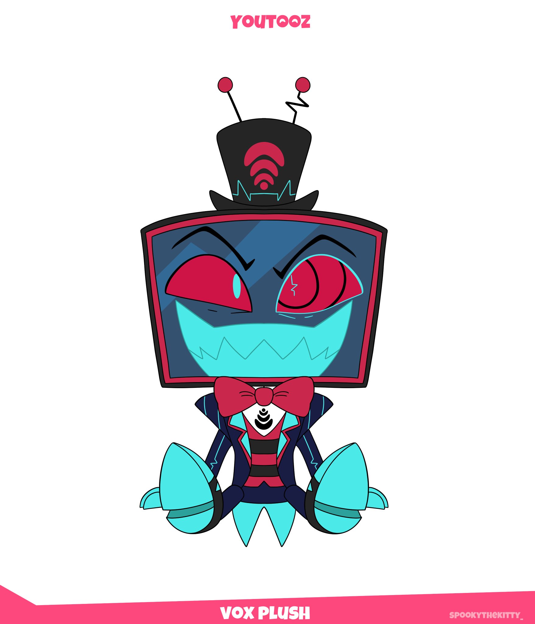 Youtooz Hazbin Hotel Vox ぬいぐるみ バッチ Hazbin Hotel x Youtooz - Razzle Plush – Shark Robot