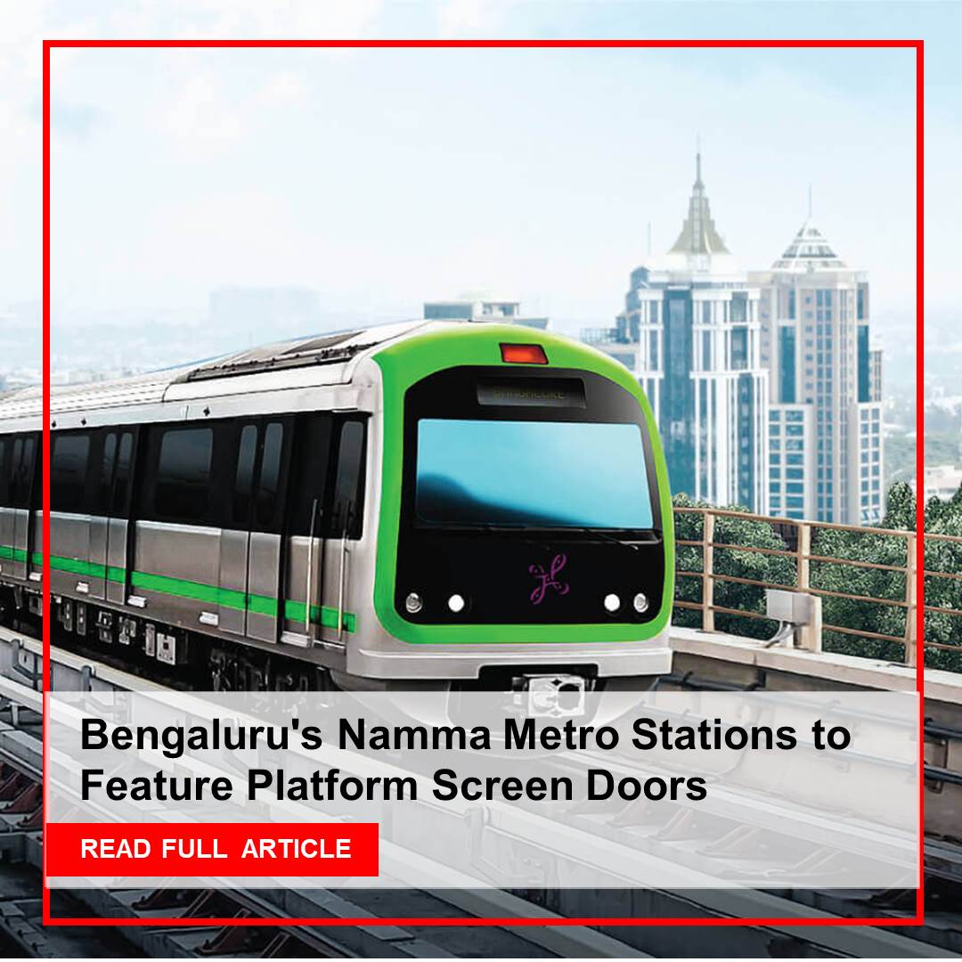 Exciting news for Bengaluru's Namma Metro! 
Platform screen doors are set to transform the commuting experience.

Read the Entire Article: tinyurl.com/bdz8xfbh
.
.
#ConstructionWorld #NammaMetroUpgrade #SmartInfrastructure #BengaluruTransit #PlatformScreenDoors #UrbanMobility