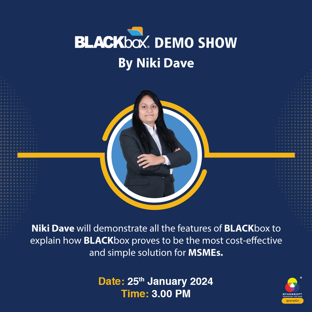 SynersoftTech's tweet image. 🚀 Join Niki Dave in the BLACKbox Demo Show today! 🌐 Explore cost-effective IT solutions and cybersecurity secrets. 📅 Jan 25, 2024, 15:00 IST. Secure your spot:us06web.zoom.us/webinar/regist…
 #BLACKboxDemo #ITSecurity 🌐✨