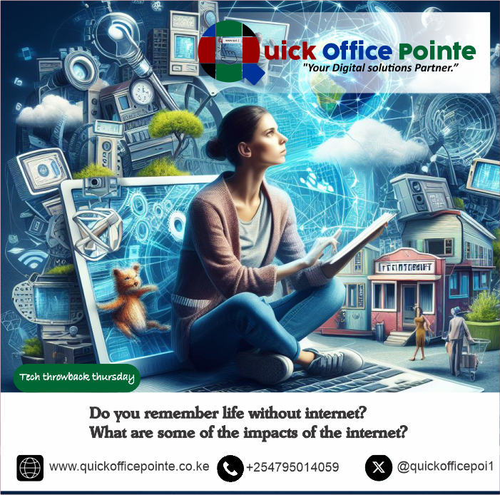 QuickOfficePoi1's tweet photo. Reflecting on a time before the internet - a world without constant connectivity and digital interaction. What do you think are the lasting impacts of the internet on our lives? Share your thoughts!
#InternetImpact
#DigitalEra
#quickofficepointe https://t.co/Yijt02a6Qr