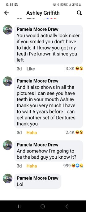 😂😂😂😂 why yall steal her teeth though?? https://t.co/w6qsaWByYc