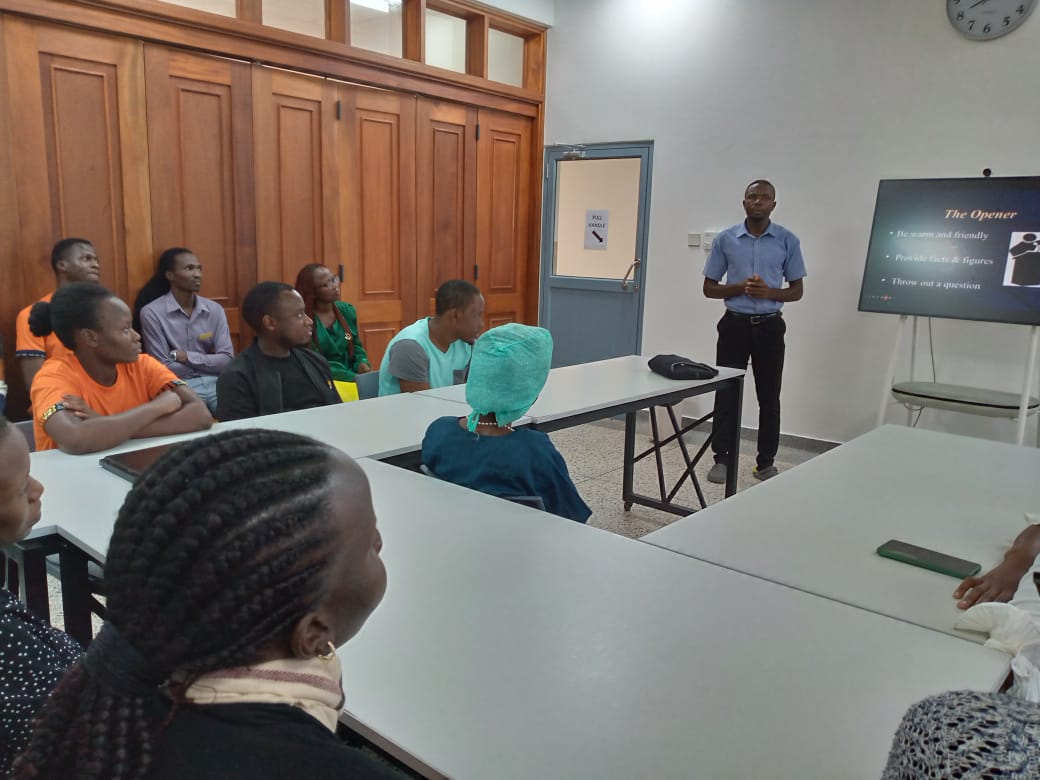 GSI_Kyabirwa's tweet photo. This morning, our team engaged in a dynamic refresher training on presentation skills. Elevating abilities for effective communication! #WeeklyCME #PresentationSkills #HealthcareAdvancement https://t.co/AdVNYDs7KB
