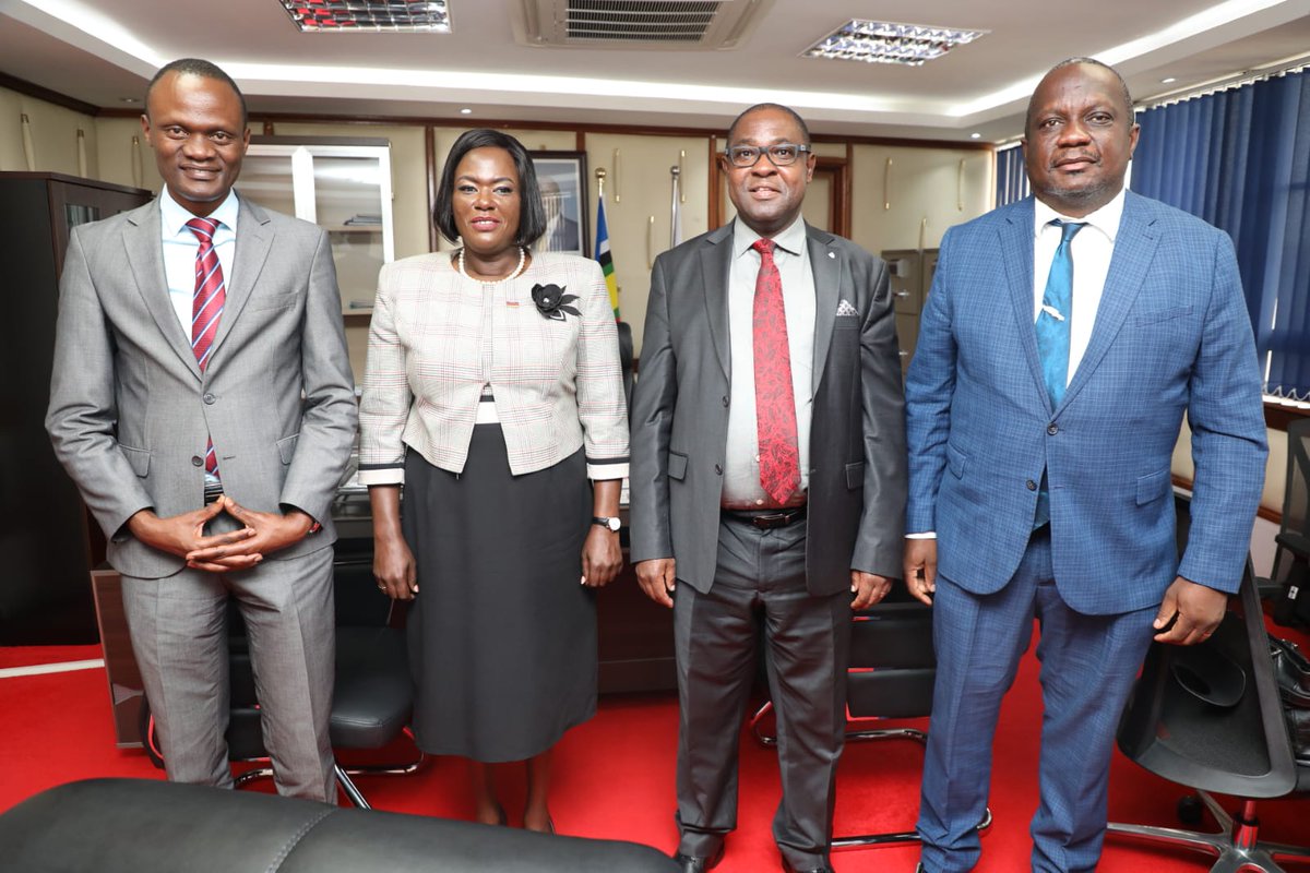 nuclearkenya's tweet photo. The Management of Nuclear Power and Energy Agency (NuPEA) led by the Chief Executive Officer Mr. Justus Wabuyabo, Director Nuclear Energy Infrastructure Development Eng. Erick Ohaga and Director Information, Advocacy and Communication Mr. Bassett Buyukah https://t.co/hfdbAO2P44