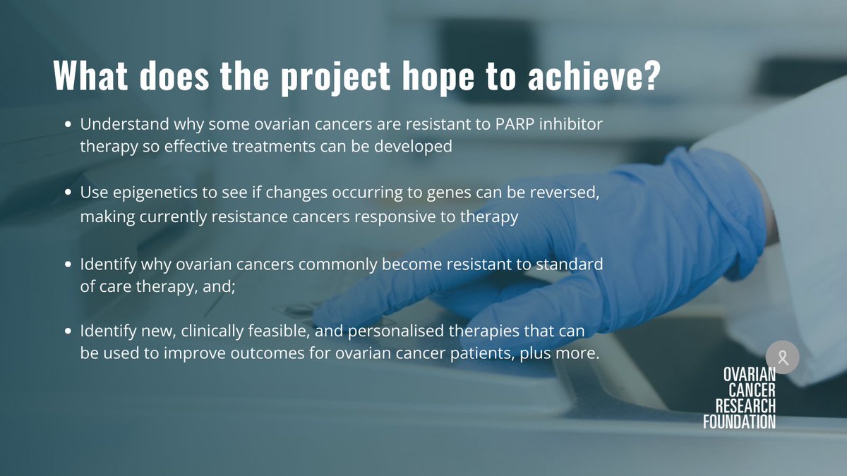 In collaboration with @Cancer_Research, OCRF has committed to funding a post-doctoral researcher at @QIMRB_Institute to help identify treatment options for High Grade Serous #OvarianCancer, examining PARP inhibitors response & resistance. 🤝 Read more: bit.ly/3Sdn6mN