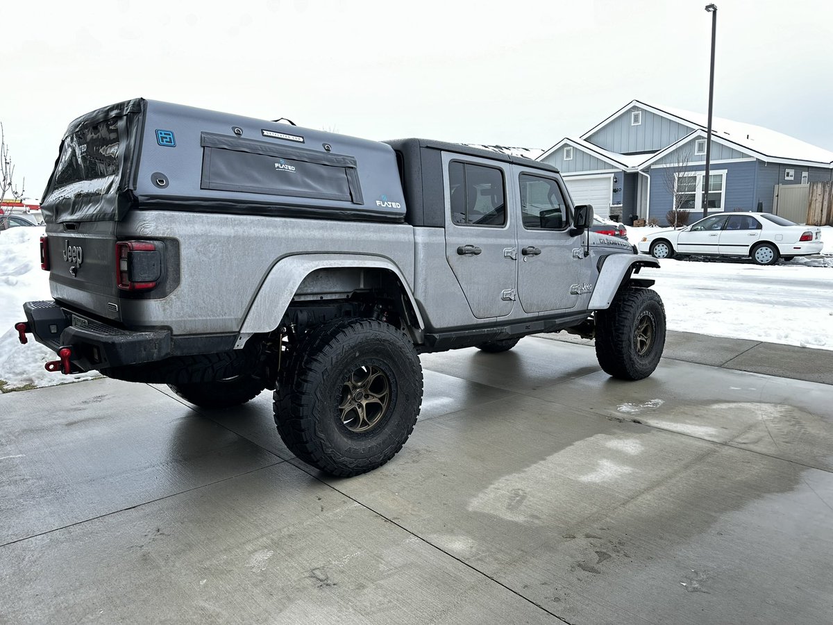 Inflatable Truck Topper on a Jeep Gladiator. #jeep #Gladiator #flated #noexcuses