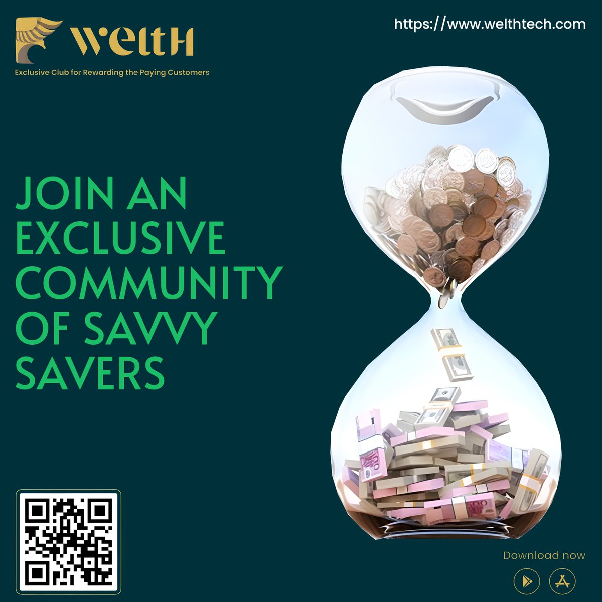 weltHtech's tweet photo. Embark on Your Path to Smart Savings with Welth! 🌟💳 Enjoy Fixed Cashbacks Every Time You Spend! 💰✨ 
.
.
#SmartSavings #WelthWealth #cashback #savings #insurance https://t.co/0PaTJqqG2z