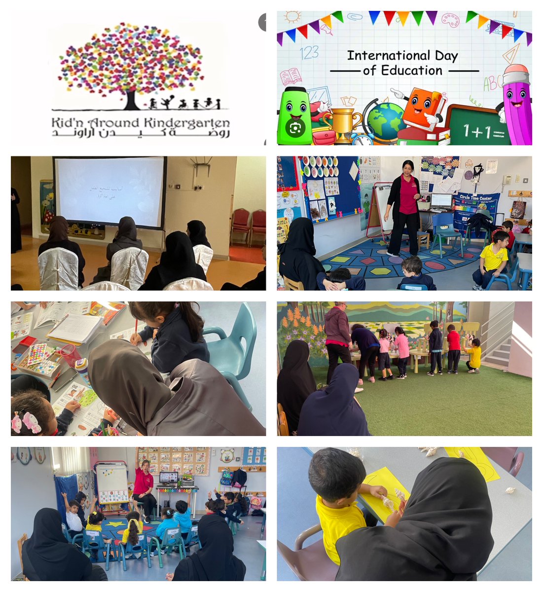 kidnaroundkg's tweet photo. This week we celebrated the International Day of Education in various parent engagement activities.
#internationaldayofeducation #EducationDay #schoolinaction #mumsclub #classobservation #participation #Qatar #Doha #KidnAroundKG
#ุงูููู
_ุงูุฏููู_ููุชุนููู
#ุงูุชุนููู
_ู
ุณุคูููุฉ_ุงูุฌู
ูุน https://t.co/e7SBbRaeqI