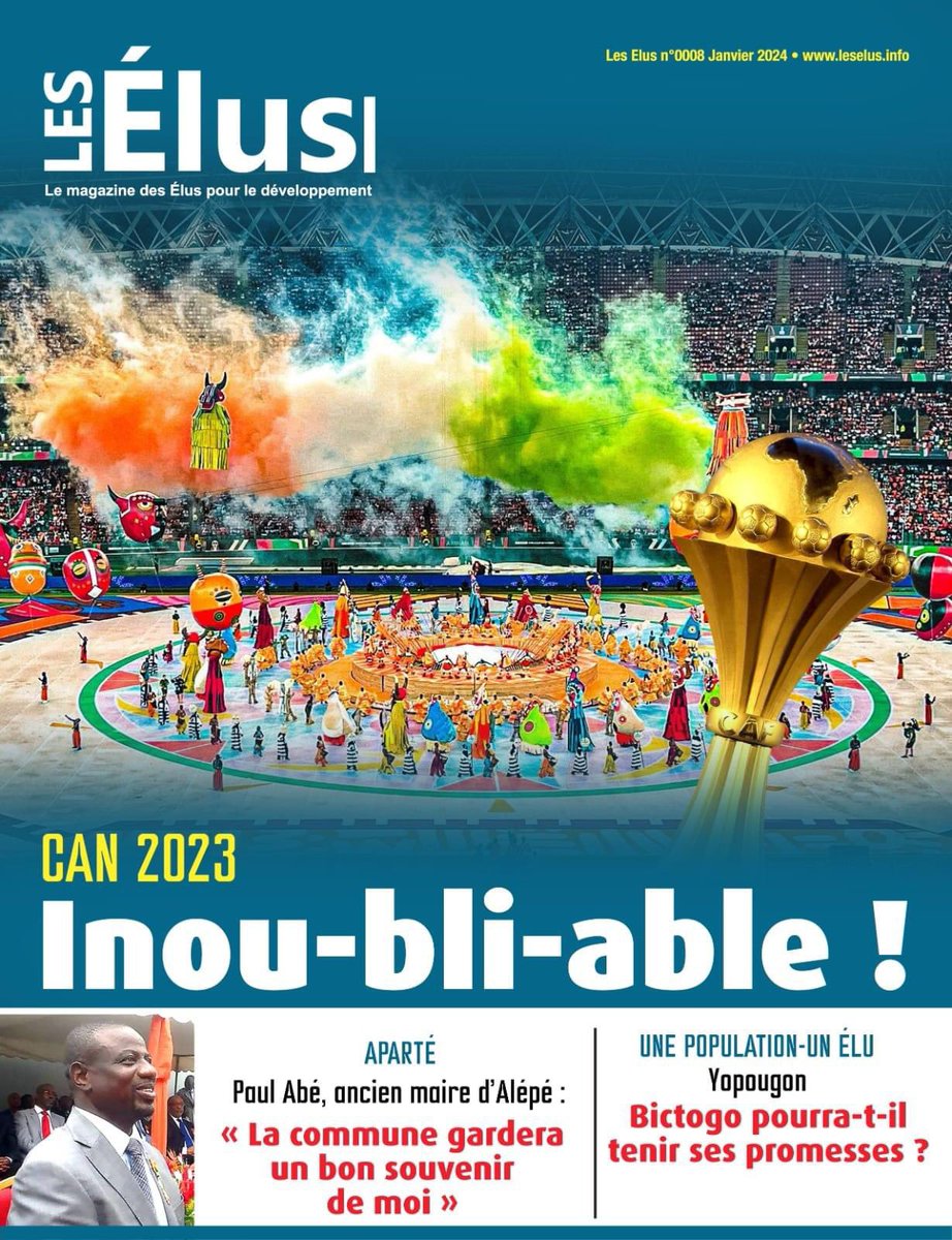 MagazineLesELUS's tweet photo. A LIRE DANS CE NUMERO 0008 DU
MOIS JANVIER 
Les Elus Magazine #presse #media #Actualité #actualites #médias #Actualités #actu #journaliste #journal
#InfoFlash #infos #magazine #cotedivoire https://t.co/IsT3hwWc4X