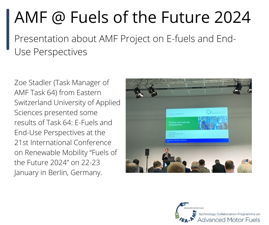 Find out more about AMF project (Task) 64: bit.ly/3SvXXFq 
#ieaamf #efuels #fuels2024