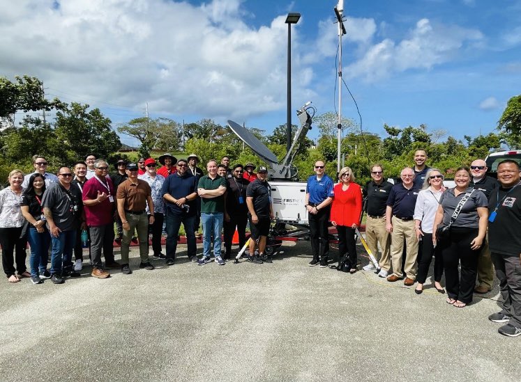 CommissionerJR1's tweet photo. @FirstNetGov is in Guam honoring our commitment to serve all states and territories with the best national public safety broadband network for first responders. https://t.co/iurc1EawlI