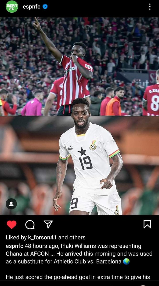 Onaapo_'s tweet photo. Inaki Williams has proven to Ghanaians that he was not the problem of black stars in the #AFCON2024 https://t.co/3QtgFyi9ST