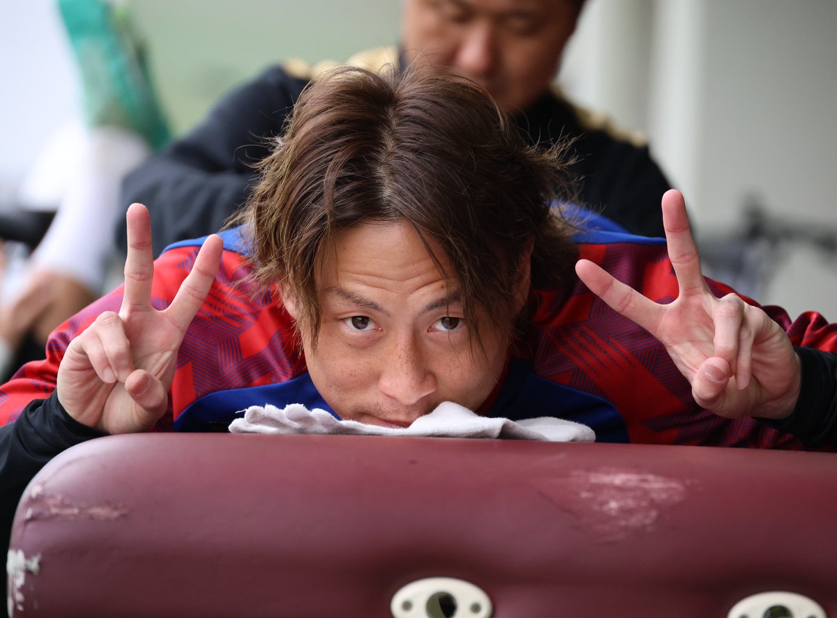 fctokyoofficial's tweet image. 🔵🔴
#2024沖縄camp 

午後トレ、頑張ります!!✌️🔵🔴✌️

#仲川輝人 
#fctokyo #tokyo