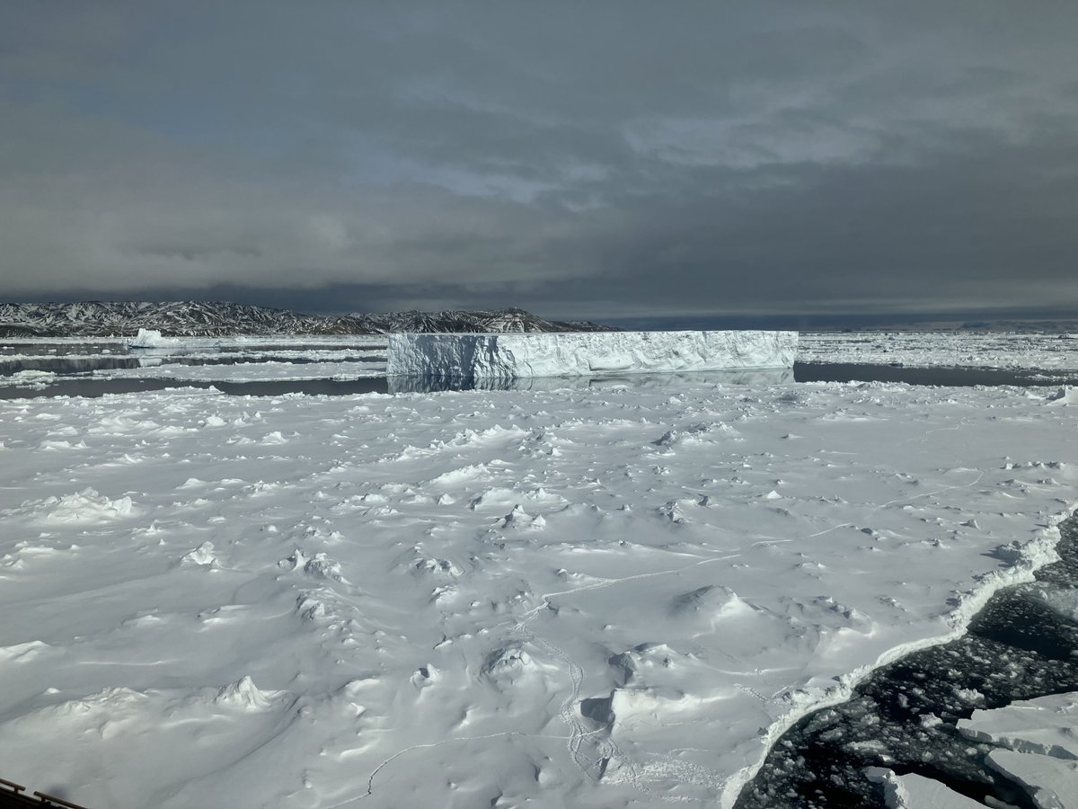 The view from the Bridge of the Sir David Attenborough as we head for Seymour Island. Lots of ice and wildlife too. Check the webcam (link via gm0hcq.com) for latest views