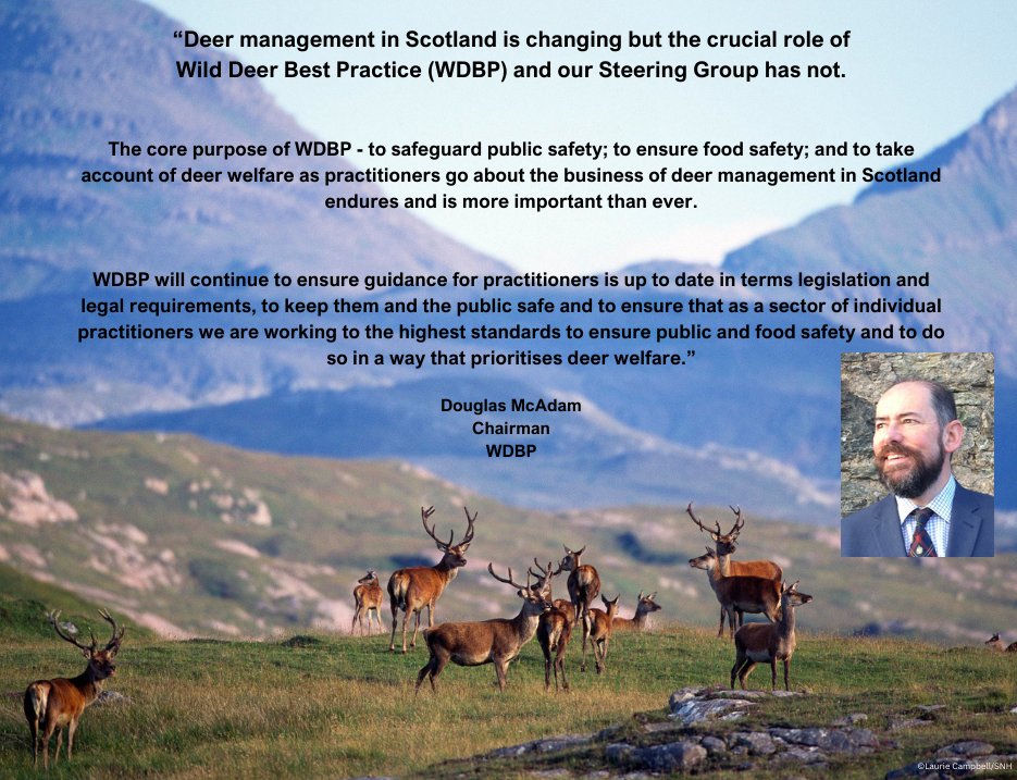 🏴󠁧󠁢󠁳󠁣󠁴󠁿Wild Deer Best Practice is a valuable, free resource that should be a vital read for all involved in deer management.
bestpracticeguides.org.uk

A few words from the WDBP Chairman; Douglas McAdam

#standards #education #deermanagement #wildlifemanagement #deer