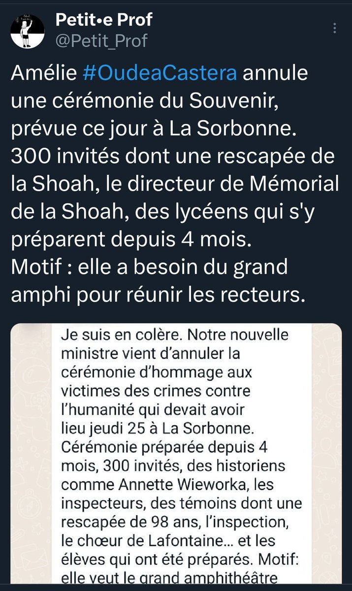 steph2440's tweet photo. @AOC1978 @auroreberge @HCEfh @education_gouv @egalite_gouv @SPBrossolette Arrêtez le massacre !!!
#OudeaCasterademission
#oudeademission https://t.co/lZGZeJhkaN