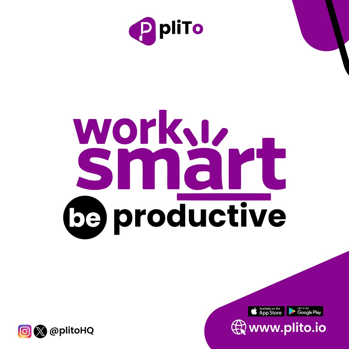 plitoHQ's tweet photo. Working remotely doesn't come without its own hurdles.
Here are our top 5 tips to hack your productivity level;
-Curate your conducive workspace
-Own your schedule and effectively manage your time
-Stick to your to-do list/work plan -Schedule breaks
#Plito https://t.co/JN5FPQQEFc