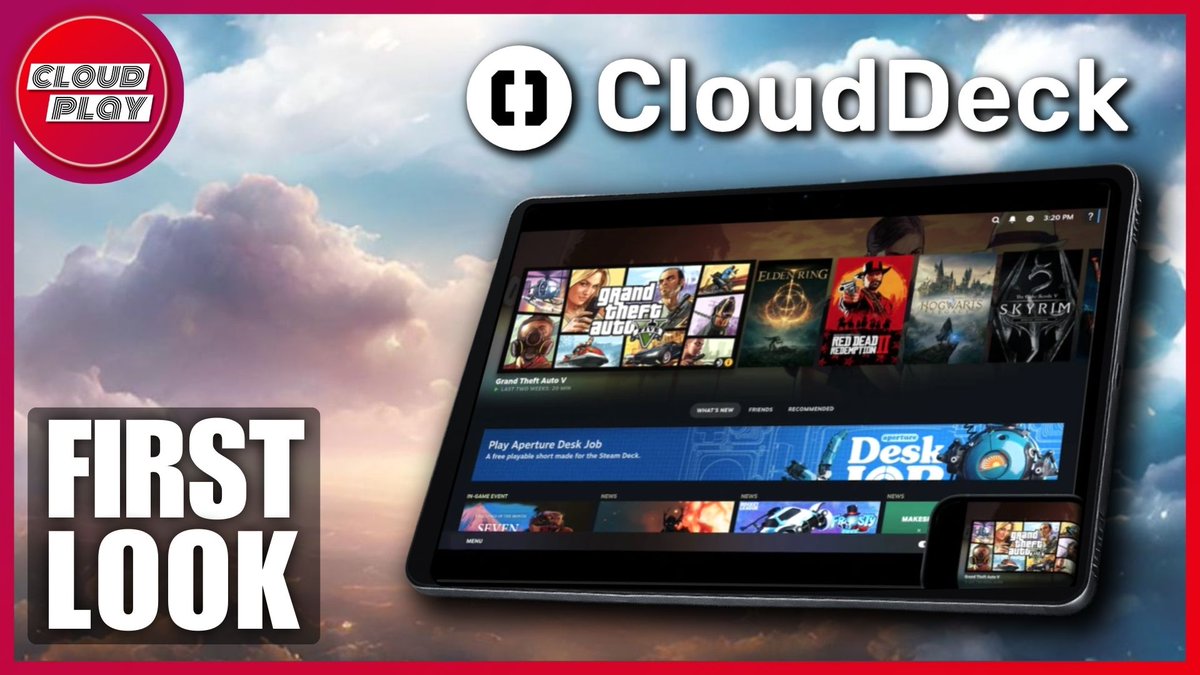 CloudplayTalk's tweet image. ☁️CloudDeck - Ein #SteamDeck in der Cloud?☁️🤔

Wie gut die User Experience und Gaming Performance des neuen Cloud Gaming Dienstes sind, erfahrt ihr in unserem exklusivem Preview Test! 🎮

Zum First Look geht&apos;s hier:
🔴youtu.be/qOmjIS952NA

#CloudDeck #CloudGaming #Steam