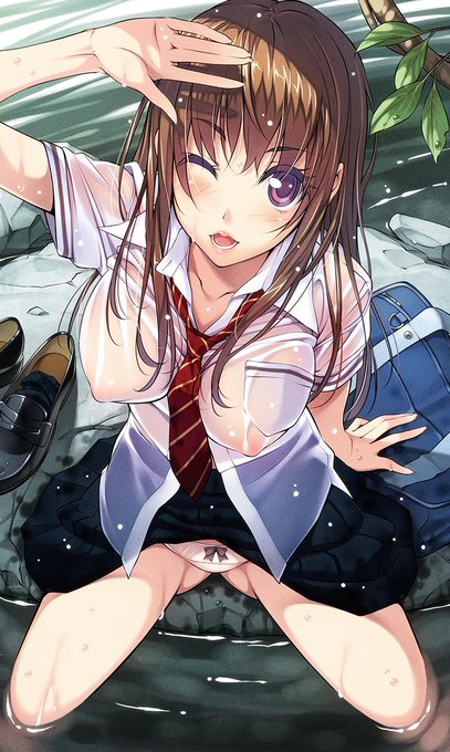 濡れ透け🤤 爽やかなちょいエロも好きです😇 