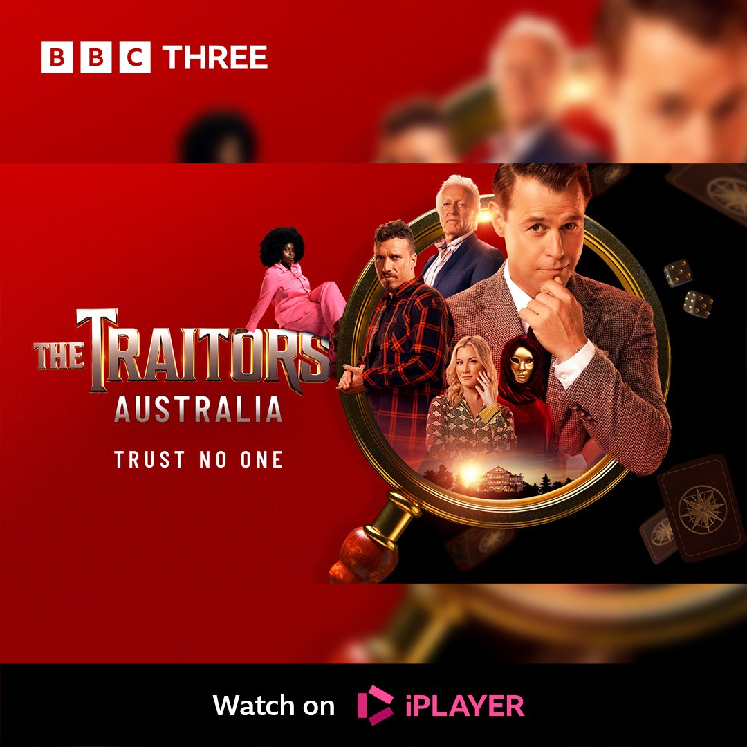 Get your #TheTraitors fix all year round... 🌍 🔪 

Three international versions are coming to #iPlayer in 2024 #TheTraitors US 🇺🇸 #TheTraitorsAustralia 🇦🇺 and #TheTraitorsNZ 🇳🇿 

#BBCThree #RodgerCorser #AlanCumming #PaulHenry