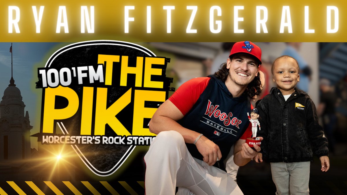 100FMthePIKE's tweet photo. Coming up at 7:30am: @MikeHsuAAF checks in with fan favorite &amp; former @WooSox player, Ryan "Fitzy" Fitzgerald! Mike talks to Fitzy about his time as a Worcester Red Sox and the impact he had on the city! Listen on The Pike App or on https://t.co/j7d874n2kE! https://t.co/8BdaqRuf7a