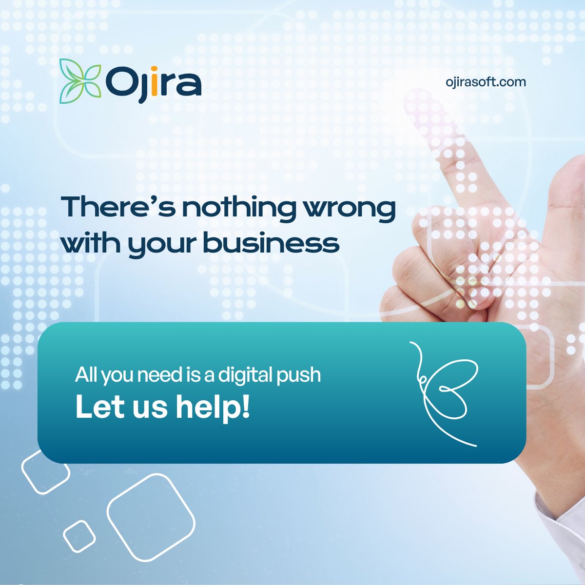 OjiraSoft's tweet image. Your business is awesome, but your online presence is not. That’s a problem in today’s world. 
You need a website that reflects your brand, a social media strategy that engages your audience, and a marketing plan that drives results. You need Ojira Soft!