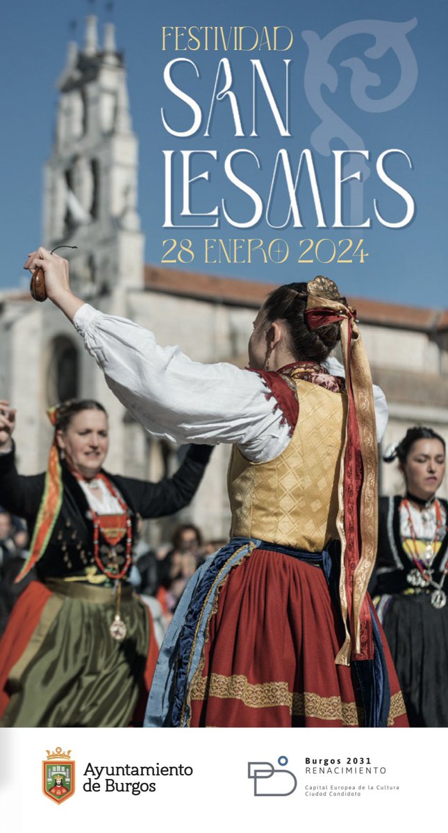 🥯 ¡SAN LESMES ABAD! 🥯 Este domingo, 28 de enero, celebramos la Festividad de San Lesmes Abad, una de las más queridas por los burgaleses y burgalesas. ♥️

Podéis consultar toda la programación aquí: 👇🏼👇🏼👇🏼

cultura.aytoburgos.es/documents/3045…