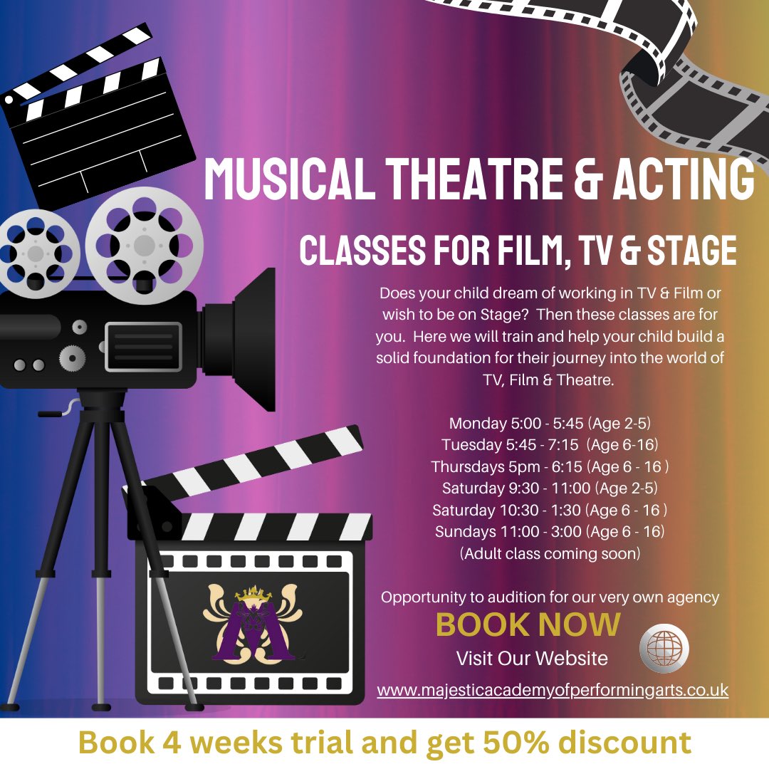 Does your child dream of working in TV &amp; Film or wish to be on Stage?  Then these classes are for you.  Here we will train and help your child build a solid foundation for their journey into the world of TV, Film &amp; Theatre. 
#chester #liverpool #flintshire