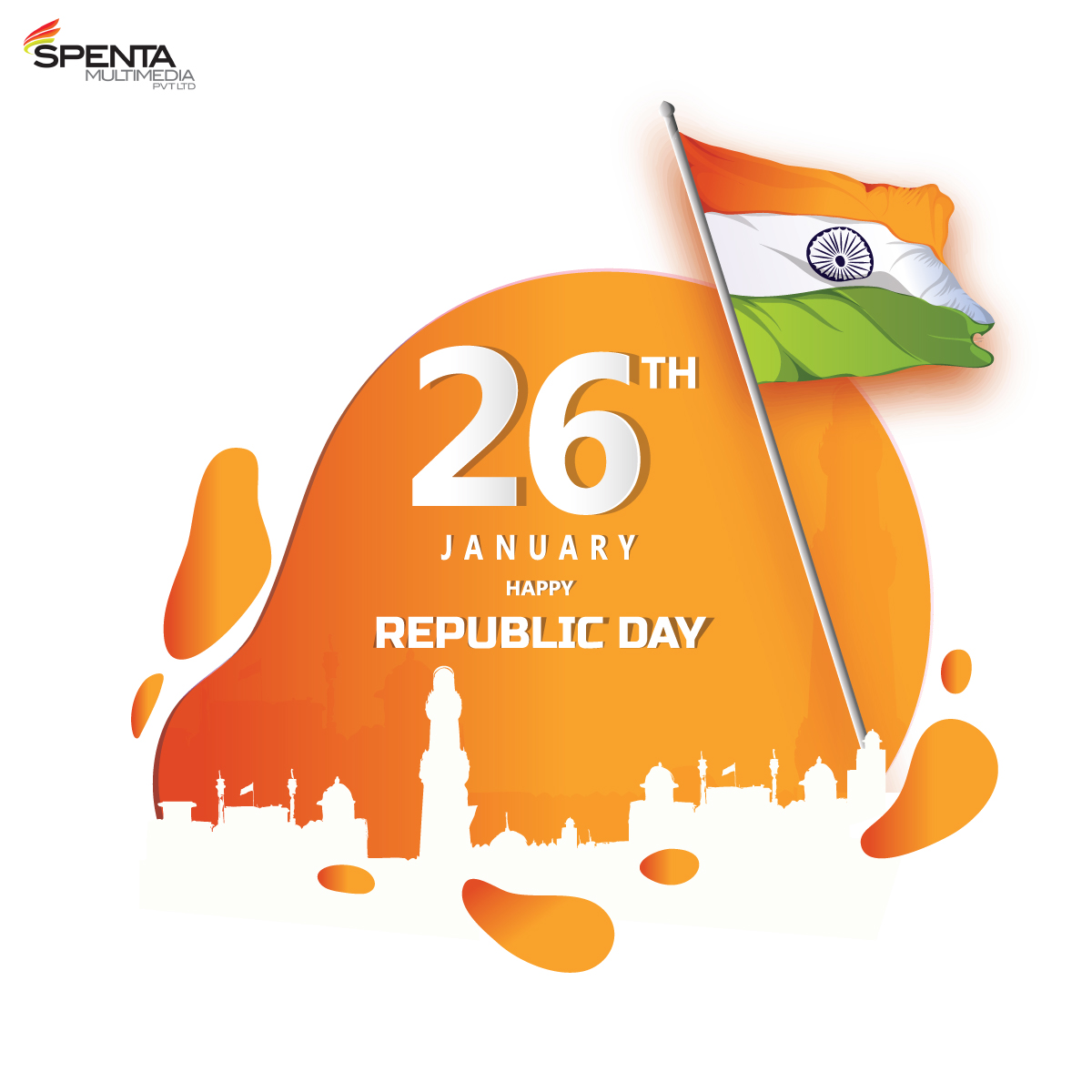 SpentaMultimed1's tweet photo. Happy 75th Republic Day! 🇮🇳 Let's Come Together to Celebrate the Spirit of Freedom and Unity That Defines Our Incredible Nation. 🎉🔵✨ Jai Hind! 🙏 #Republicday2024 #Happyrepublicday #75threpublicday #Freedomandunity #Indiacelebrates #Jaihind #Proudindian https://t.co/9cXwyyUvAt