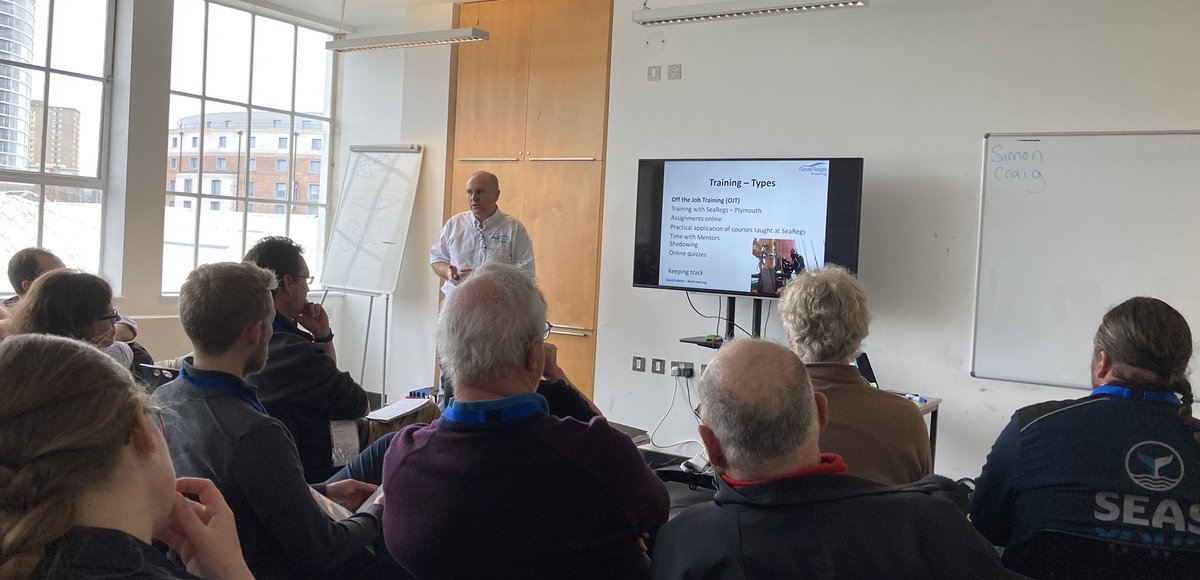 UK Sail Training (@uksailtraining) on Twitter photo Simon Jinks from <a href="/SeaRegs/">SeaRegs Training</a> explains how a funded apprenticeship can develop mates and skippers for sail training #uksailtrainingconference2024 Simon Jinks from <a href="/SeaRegs/">SeaRegs Training</a> explains how a funded apprenticeship can develop mates and skippers for sail training #uksailtrainingconference2024