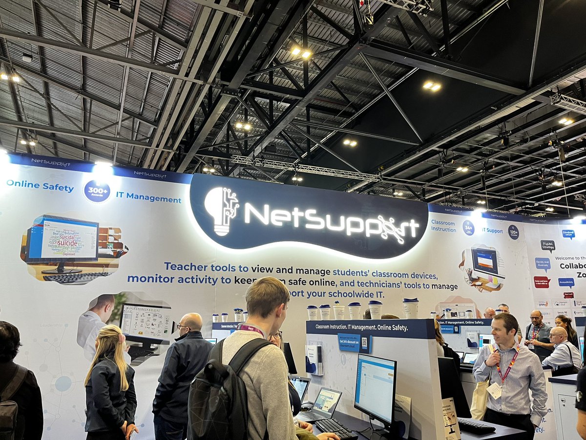 Brilliant to catch up with the fantastic team over at <a href="/NetSupportGroup/">NetSupport</a> 

Great to see the latest feature and discuss some new ones!

#Bett2024