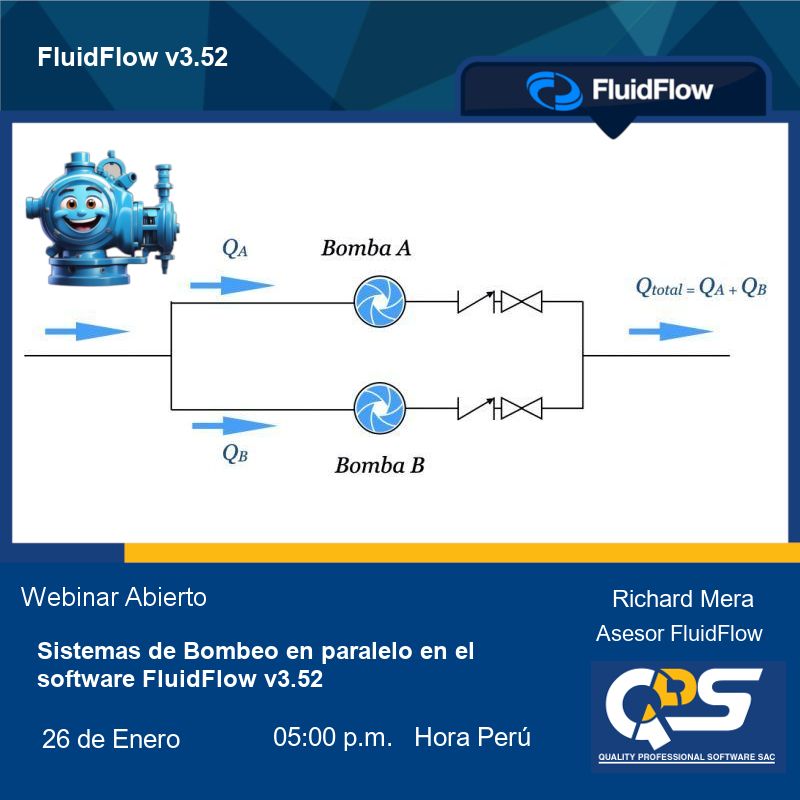 QPS_Peru's tweet photo. No te olvides que ya se ha programado para el mes de enero un Webinar gratuito sobre sistemas de Bombeo en Paralelo en el software FluidFlow v.3.52, más información aquí. 
https://t.co/lIFN6Fj1iY
#slurry #pump https://t.co/OxJPaeByrp