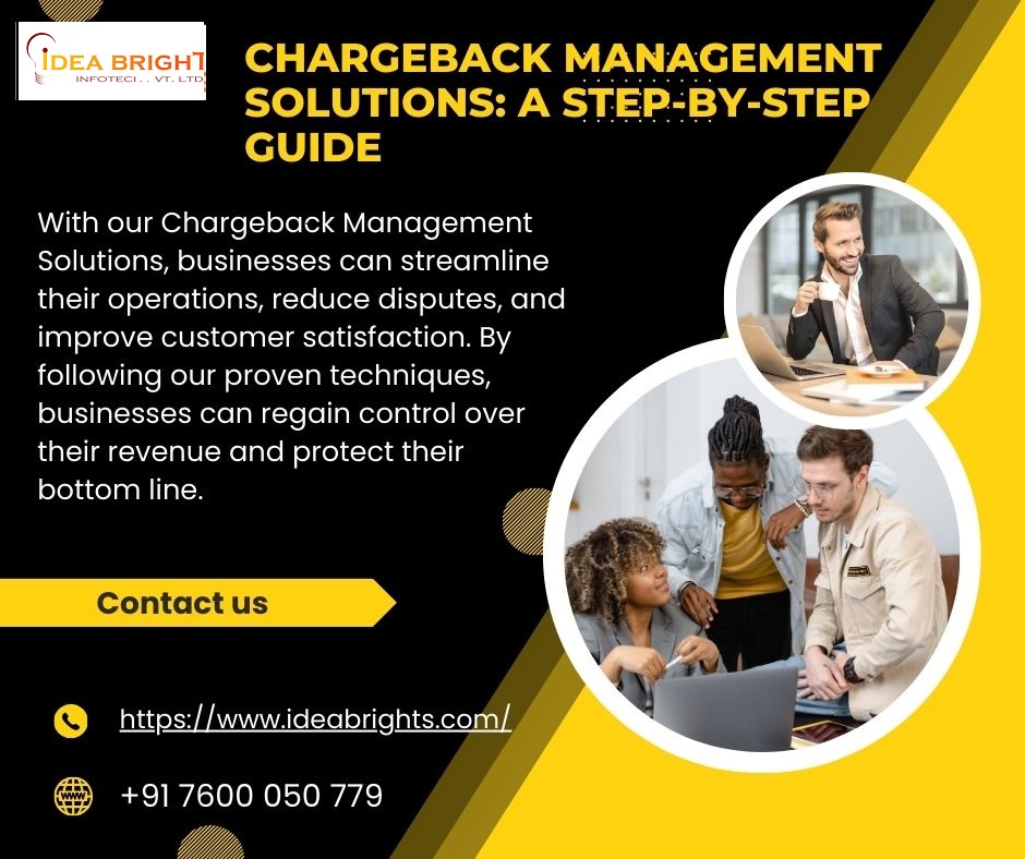 #ChargebackManagement#iSolutions: A Step-by-Step Guide
ideabrights.com/audit-and-reco…
With our Chargeback Management Solutions, businesses can streamline their operations, reduce disputes, and improve customer satisfaction. #ideabrights